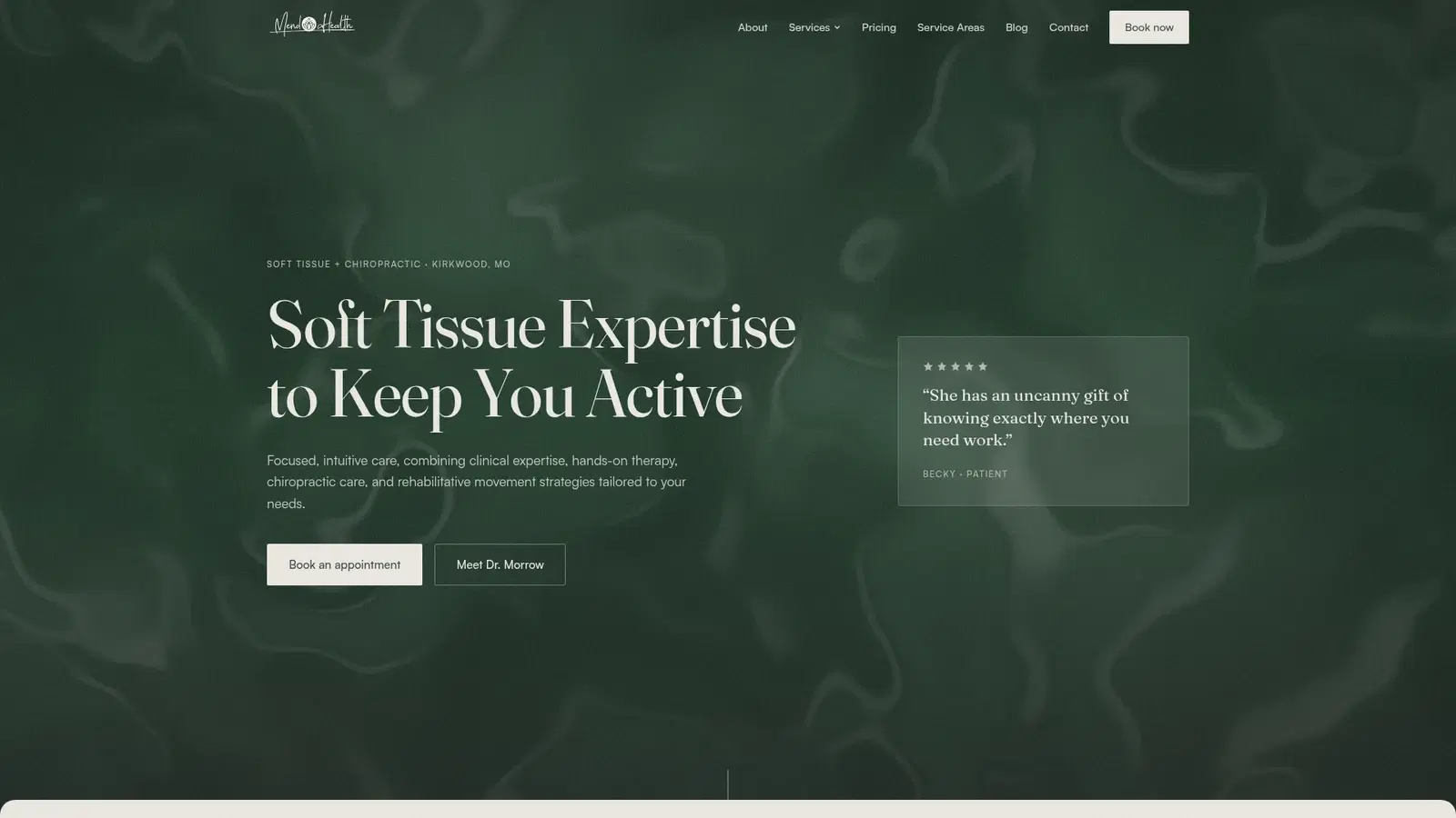 Website built by Nexvato for Mend Health