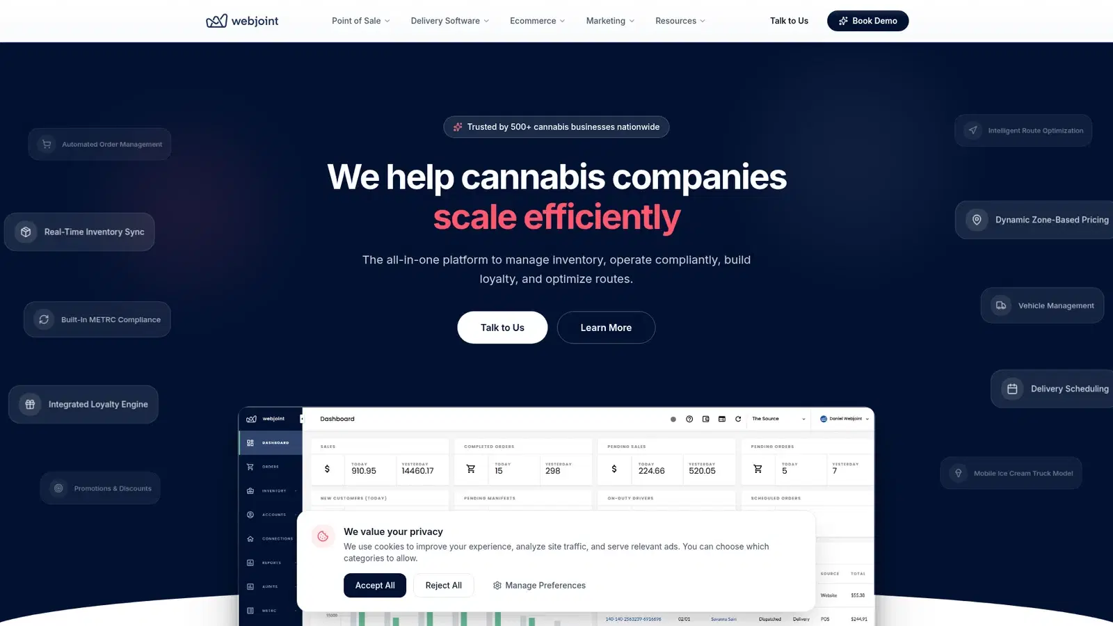 WebJoint website built by Nexvato